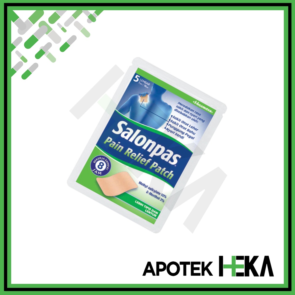 Salonpas Pain Relief Patch 7cmx10cm Sachet isi 5 Lembar (SEMARANG)