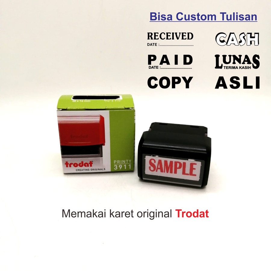 

Stempel Otomatis Tulisan bisa Request - Trodat 3911