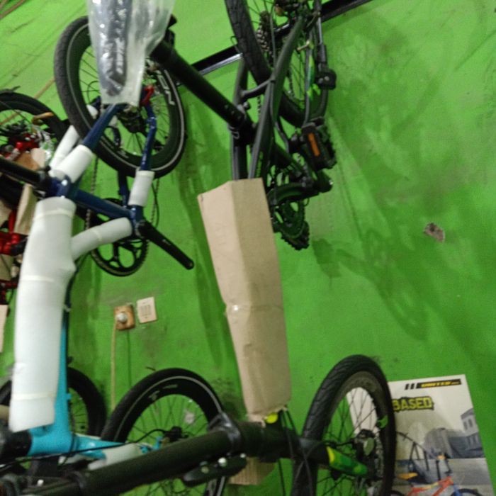 Promo folding bike exotic explore 9speed hidrolic Murah