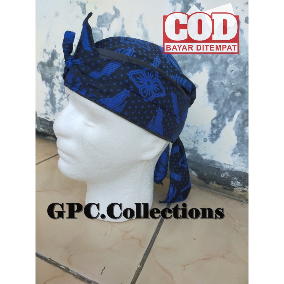 Blangkon Dewasa Motif Khas Baduy /Ikat Kepala Dewasa Motif full Corak Baduy