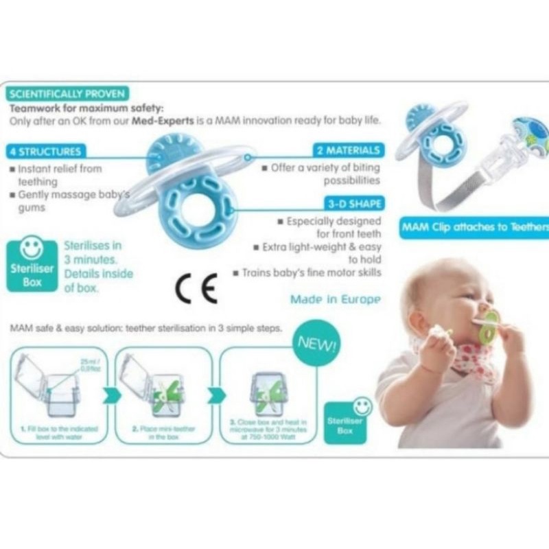 MAM Teether Bite &amp; Relax Phase 1 / Gigitan Bayi (Tersedia varian warna)