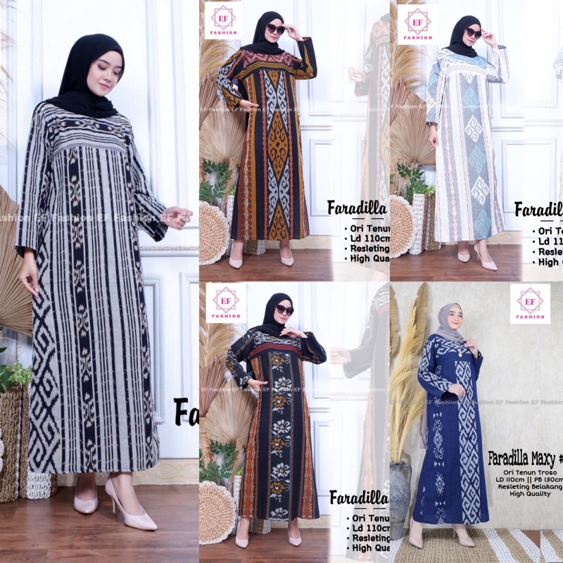FARADILLA / SIREN MAXY DRESS / LONG TUNIK TENUN TROSO LD 110 BY RAYYA