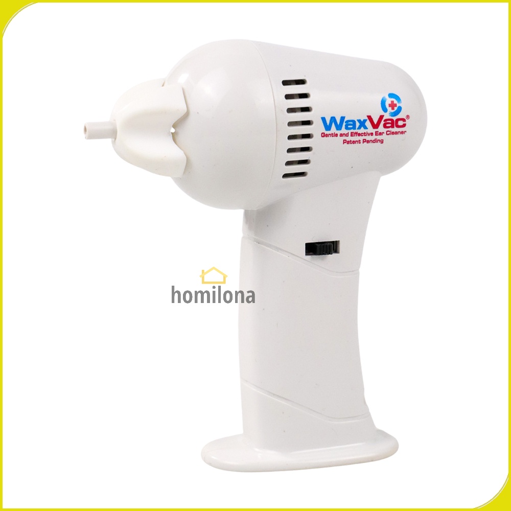 Electric Ear Wax Vacuum Pembersih Kotoran Telinga - WaxVac 682 - White