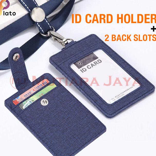 

*****] PLATO Tempat Kartu ID Name Tag ID Card Holder