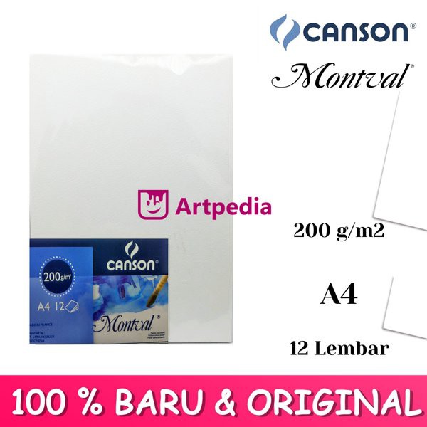 

Produk Eksklusif Canson Montval A4 200gsm 12 Sheet - Watercolour paper Montval A4 Terbaru