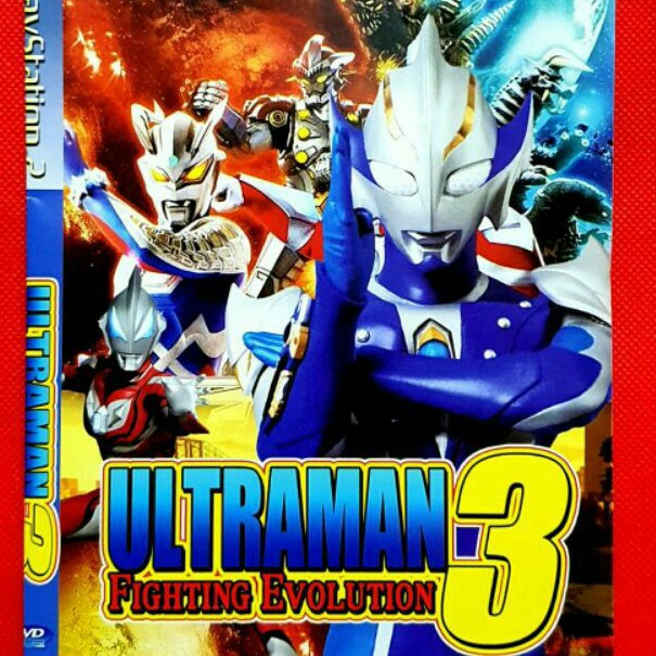 Kaset CD Game PS 2 / Game Ultraman 3 Fighting Evolution