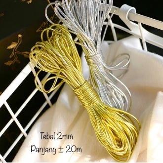

Kekinian Tali Karet Elastis untuk Hangtag, Kotak, Toples, Hiasan kado