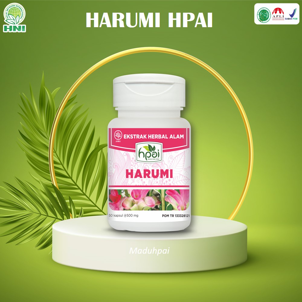 HARUMI HNI HPAI Obat Herbal Menghilangkan Bau Badan Haid Lancar Keputihan
