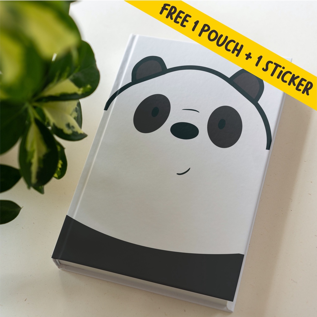 

Notebook Agenda, Polos dan dotted We Bare Bear Panda