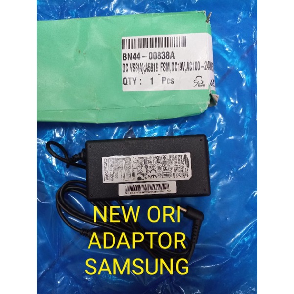 adaptor tv led samsung 19volt NEW ORI - FOR - UA32N4300 - UA32J4003 - UA32N4300AK - 19volt 3.17A