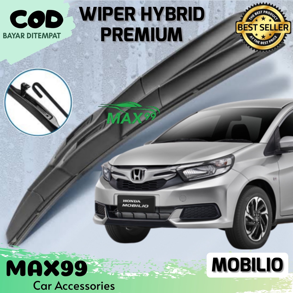 COD - WIPER HYBRID MOBILIO / WIPER HYBRID PREMIUM MOBILIO / WIPER KACA HYBRID HONDA MOBILIO