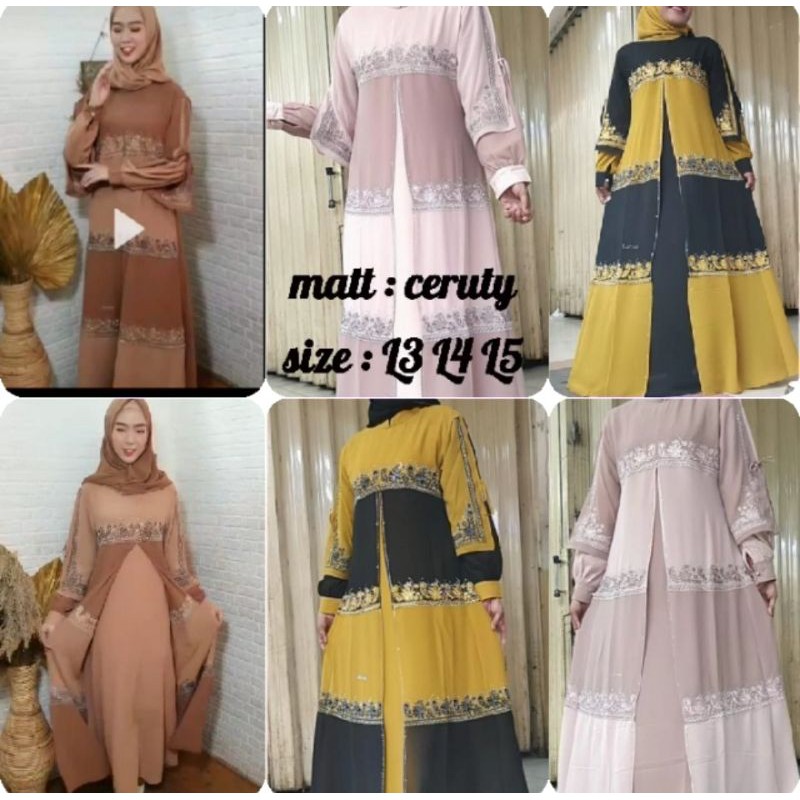 Gamis Jumbo Set Kerudung Original by Larosa