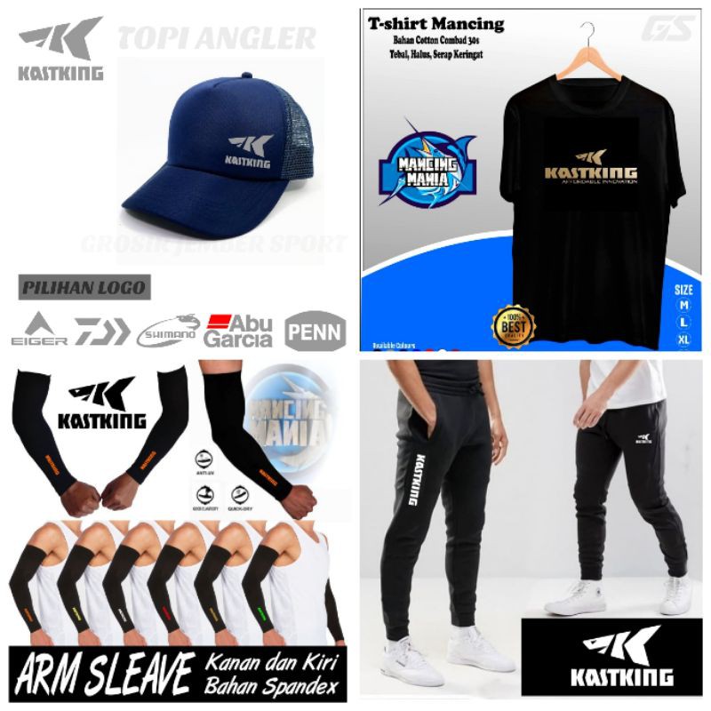 Topi baju arm sleeve celana untuk pakaian mancing