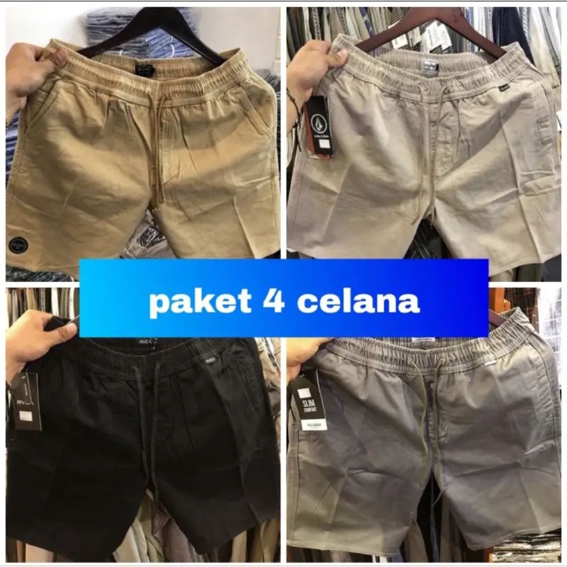 CELANA PENDEK BOARDSHORT PRIA 100 RIBU DAPAT 5 PCS