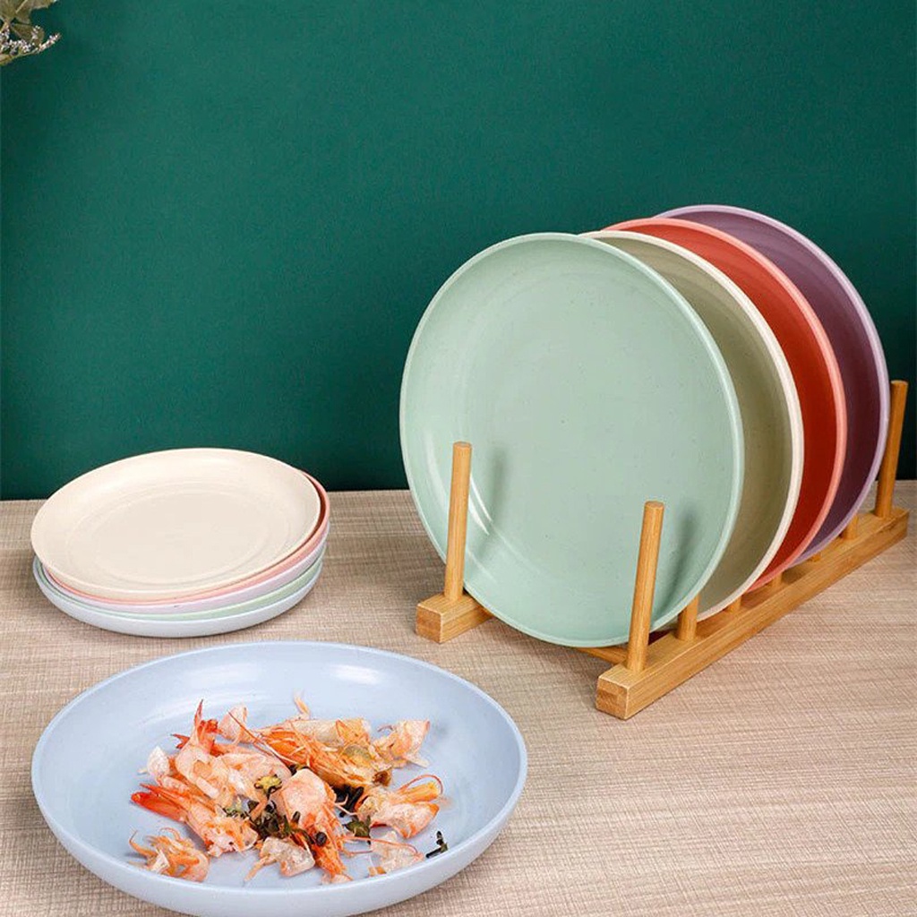 ☛TK☚ R655 Piring Makan Saji | 20 dan 25 cm Round Plate Piring Saji | Ramah Lingkungan | Biodegradable