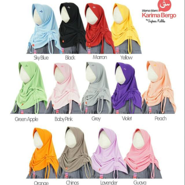 BERGO KARIMA / SAFEEA KIDDO / KHIMAR SAFEEA / JILBAB ANAK