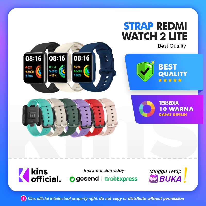 Silicone Strap Tali Jam Silikon Rubber Redmi Watch 2 Lite / Strap Redmi Watch 2 lite / Redmi Watch 2 lite Strap