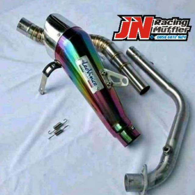 Knalpot racing LEOVINCE cbr150r cb new megapro tiger vixion sonic supragtr gsx r15 mx dll