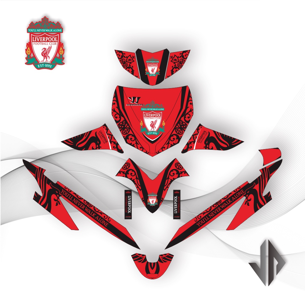 Decal Sticker / Stiker Vario 110 CW 2006 2007 2008 3 Liverpool