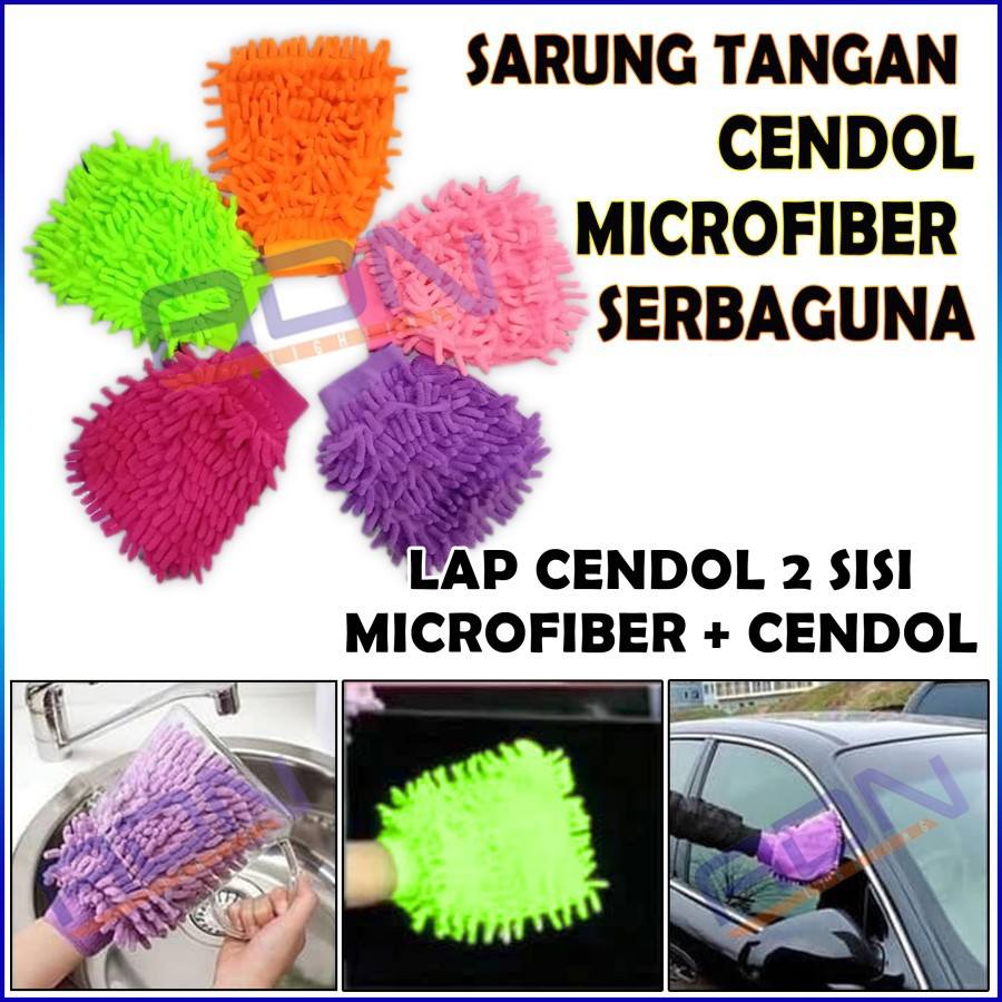 SARUNG TANGAN CENDOL MICROFIBER SERBAGUNA DETAILING CENDOL MICRO FIBER