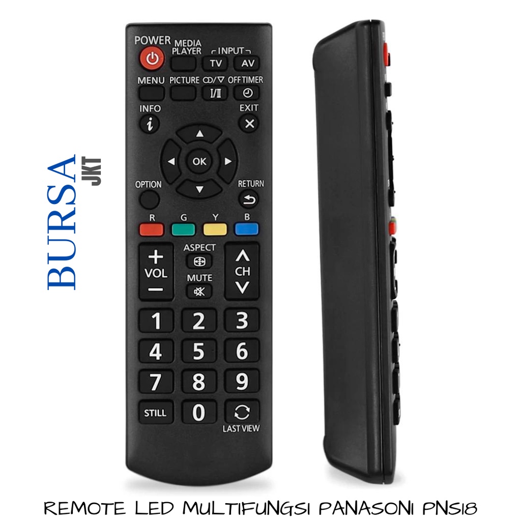 REMOTE PANASONI TV  LED VIERRA TV MULTIFUNGSI DUS PNS 18