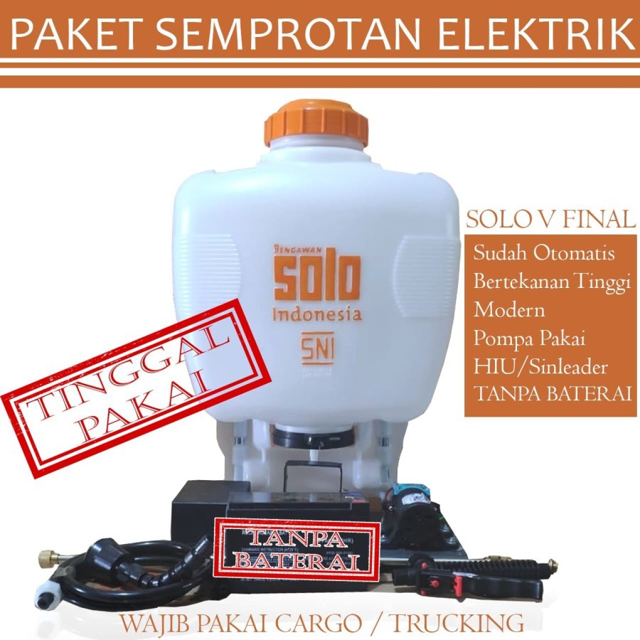 Paket Semprotan Hama Elektrik Tanpa Baterai Solo - Tanpa Baterai