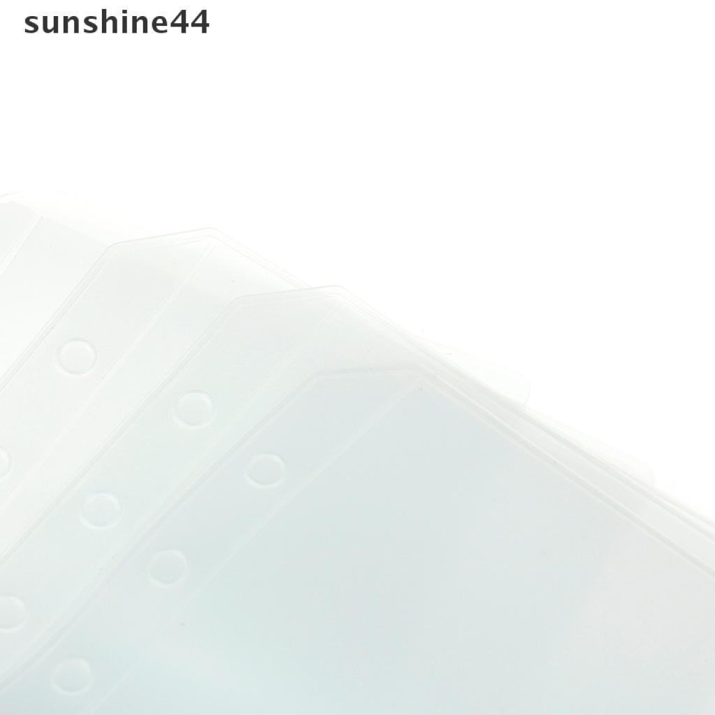 Sunshine 1PC Binder Transparan Ukuran A5 A6 A7 Untuk Notebook