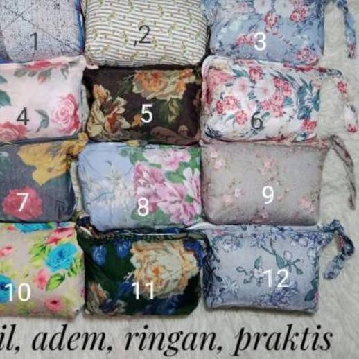 ☀ Kecil Imut Ringan Praktis Mukena Traveling bahan katun silk Adem dan Lembut ♣