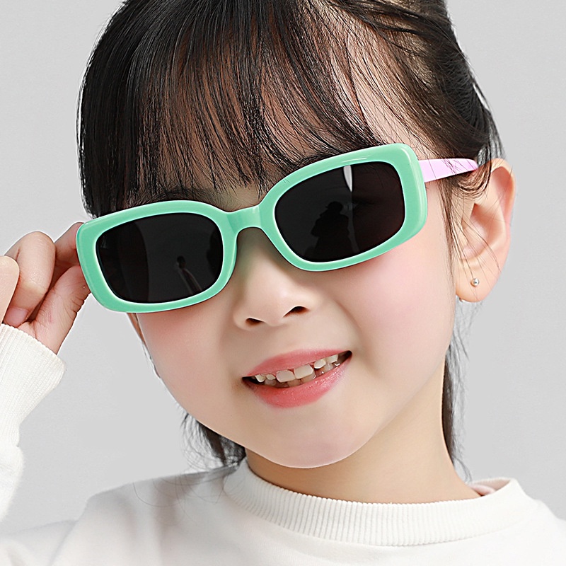 Polarized Kacamata For kids Fashion Kacamata Box Silicone Legs Cute Boys And Girls