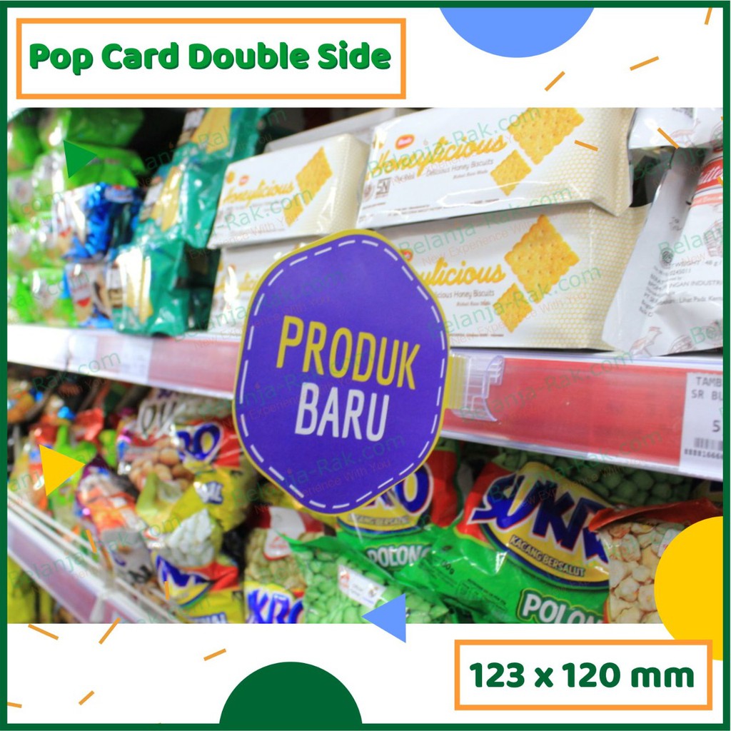 

Pop Card 2 Side PRODUK BARU Pop Card Kertas 1 Pack Isi 20pcs