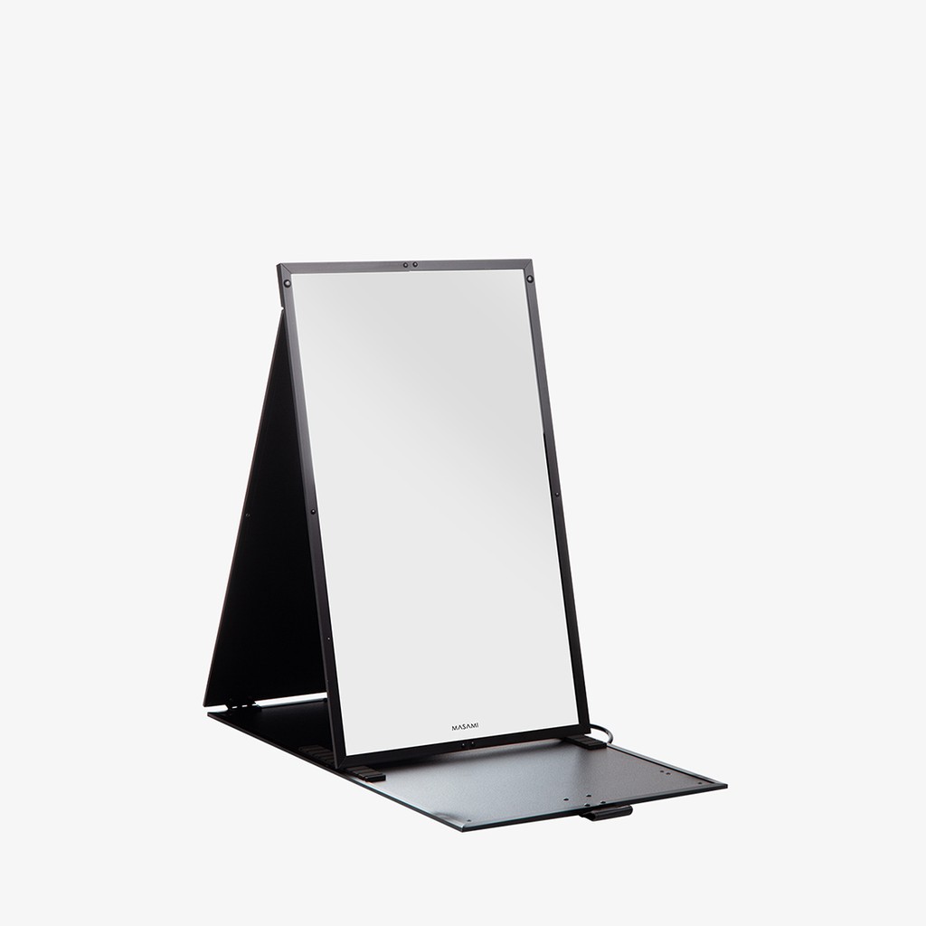 Masami Foldable Vanity Mirror Medium Black Shopee Indonesia