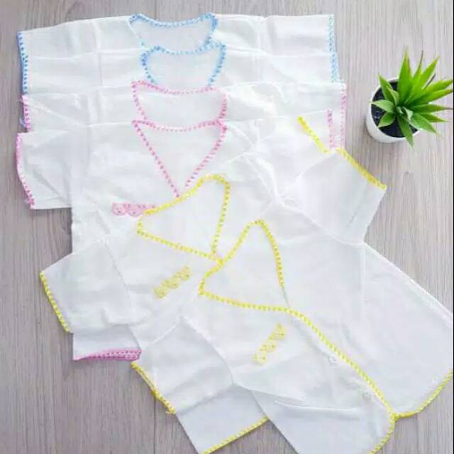 Baju Bayi Boboko - Atasan Bayi - Pakaian Bayi - Sablon Putih Warna Buntung Pendek Panjang Sguna Ecer