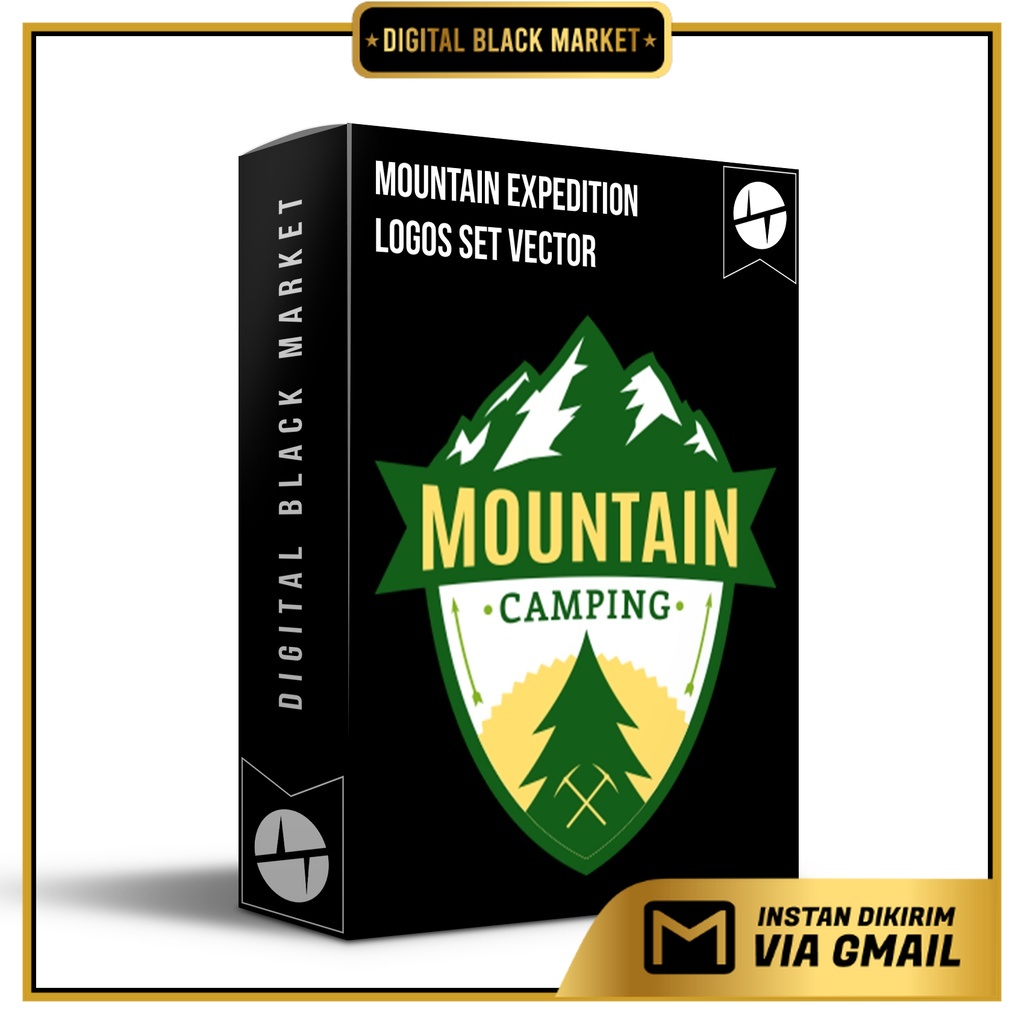 Mountain Expedition Logos Set Vector - Coreldraw