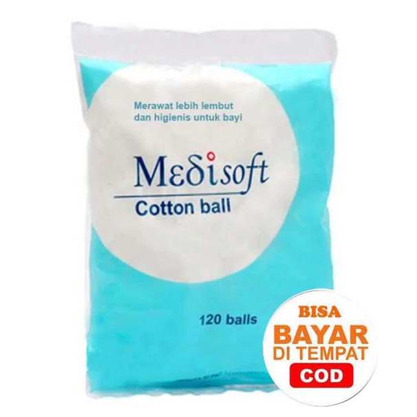 Medisoft Cotton Ball 120 ball Bola Kapas Bayi_Lynn Design