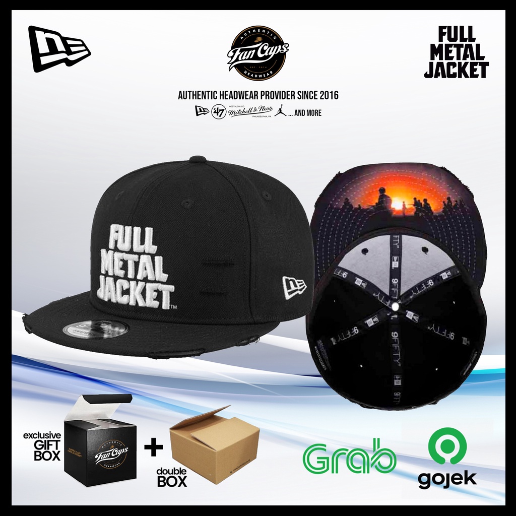 [ORIGINAL] Full Metal Jacket Destroyed 9FIFTY Snapback | Topi New Era