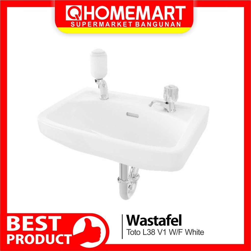  Wastafel Gantung  Toto L38v1 W F White Shopee Indonesia