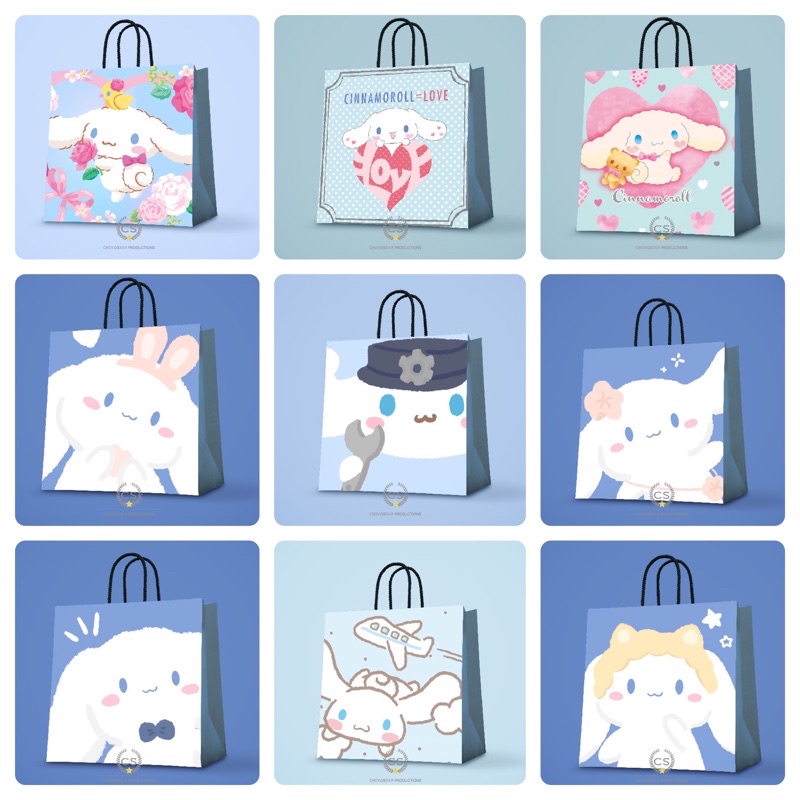 

Paper bag cinamoroll Sanrio Tas Kado Tas kertas Goodie bag Hampers Shooping bag Bungkus kado