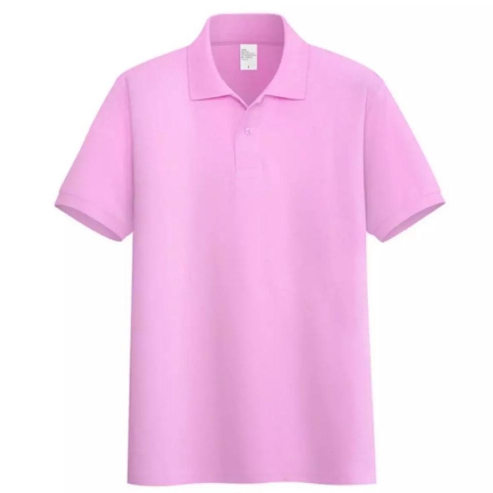 Kaos polos - Polo Pink Baby shirt pria | kaos kerah pria polo shirt lengan pendek | atasan baju kaos seragam polos grosir