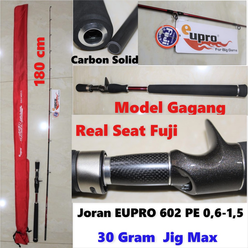 Joran Overhead EUPRO Fighter Light Jig Game 602 pe 0,6-1,5