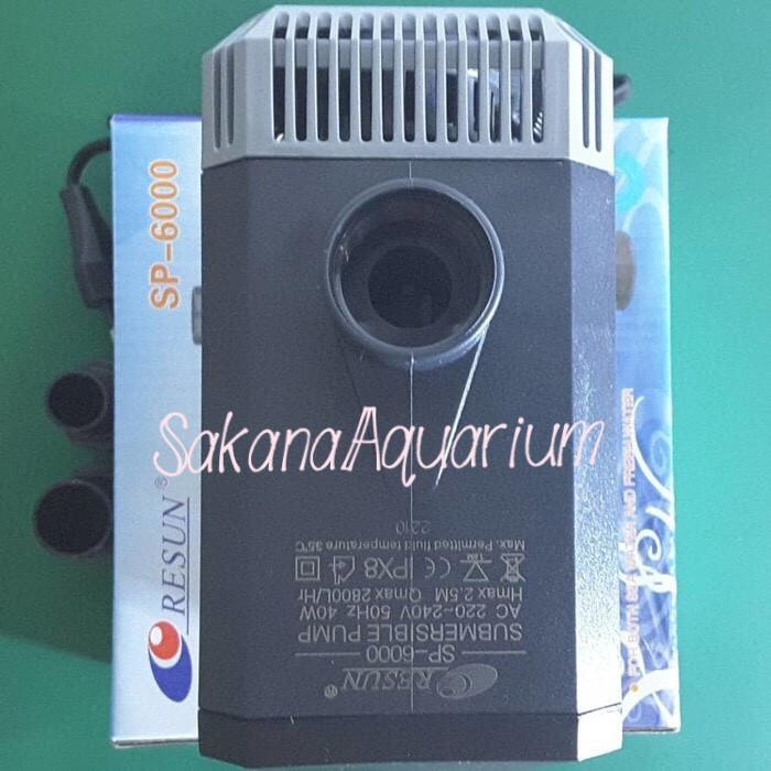 RESUN SP 6000 Pompa Celup Aquarium / Kolam / Hidroponik SP6000
