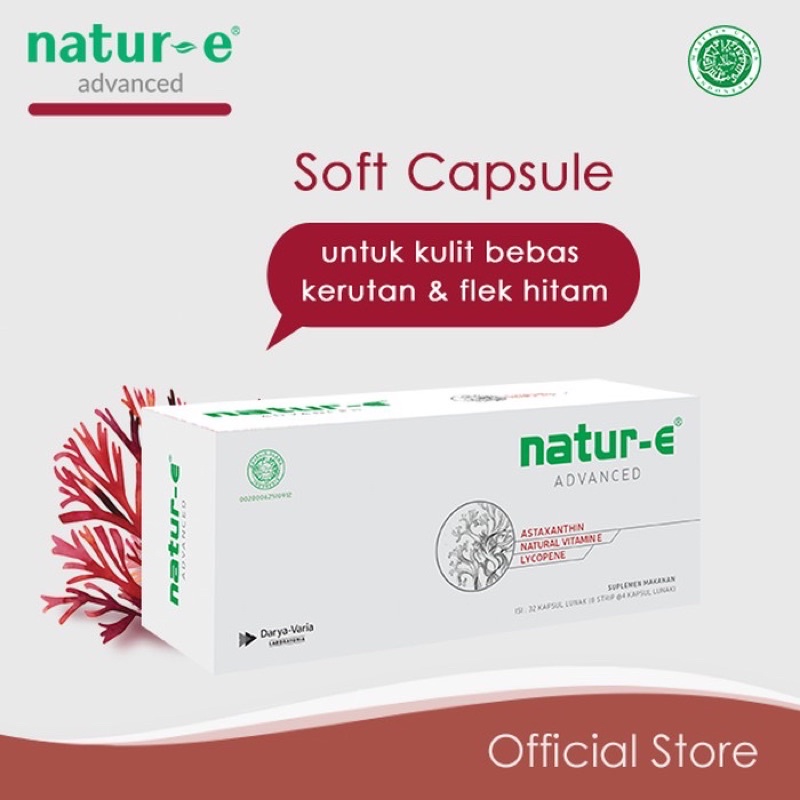 Natur-E Advanced 32 kapsul Astaxanthin Natural Vitamin E Lycopene NATURE NATUR -E NATUR E ADVANCE na