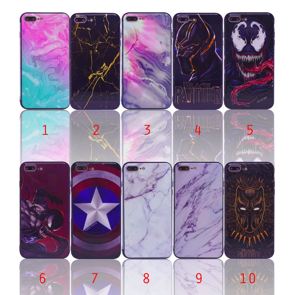 CaseSeller - Glass Case Motif Full Body Iphone 6G / X / XS Max