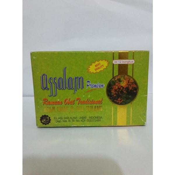 

TERMURAH OBAT HERBAL UNTUK ASAM URAT ASSALAM PREMIUM /OBAT HERBAL ASAM URAT/OBAT HERBAL PELANGSING/OBAT HERBAL KOLESTEROL/OBAT HERBAL DIABETES