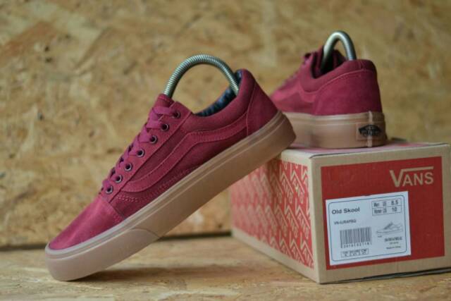 Sepatu Vans Oldskool Sol Gum. Sepatu Sneakers. Black Navy Maroon