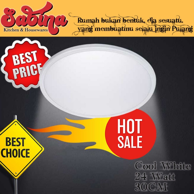 Lampu Plafon LED Minimalis Modern Ceiling Light 24W Cool White 30CM