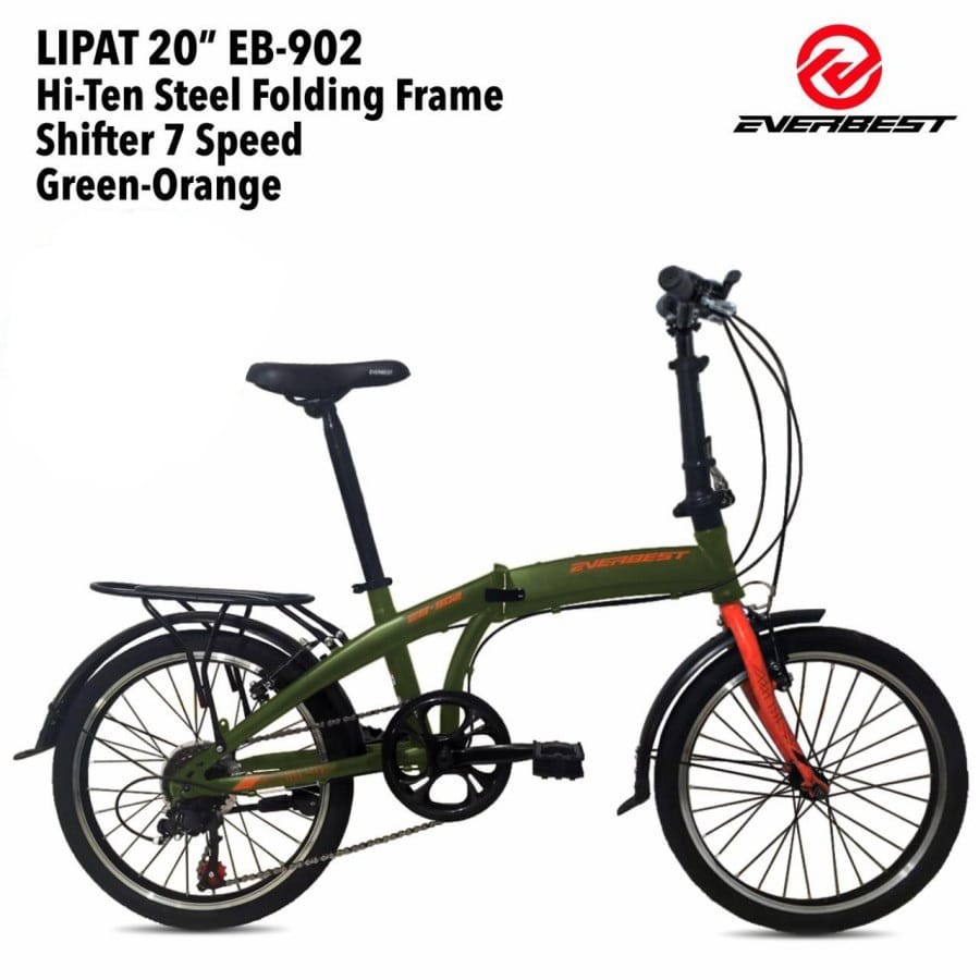 Sepeda Lipat Everbest EB902 7 Speeds 20inch Folding Bike Garansi SNI-2
