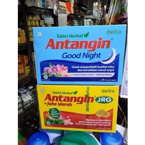 Antangin JRG + Jahe Merah & Antangin Good Night Tablet 1 Box isi 20 Strip @ 4 Tablet