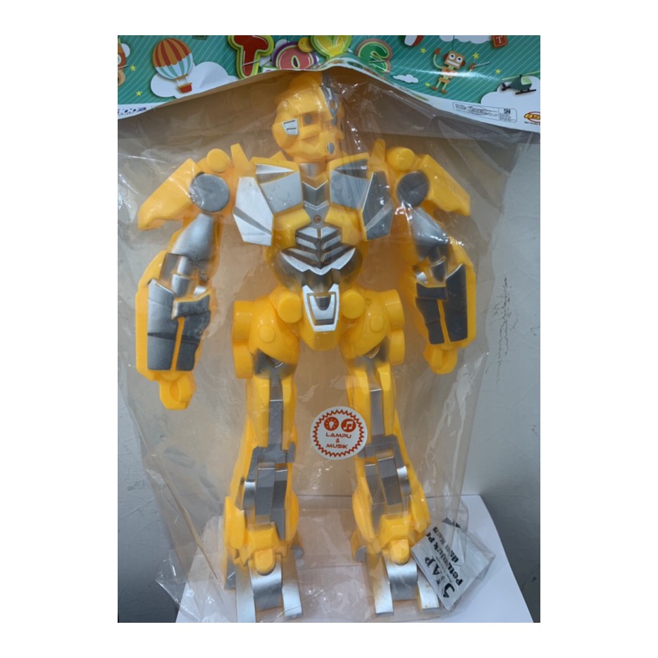 Mainan robot JUMBO transformer optimus prime bumblebee nyala suara murah Berkualitas