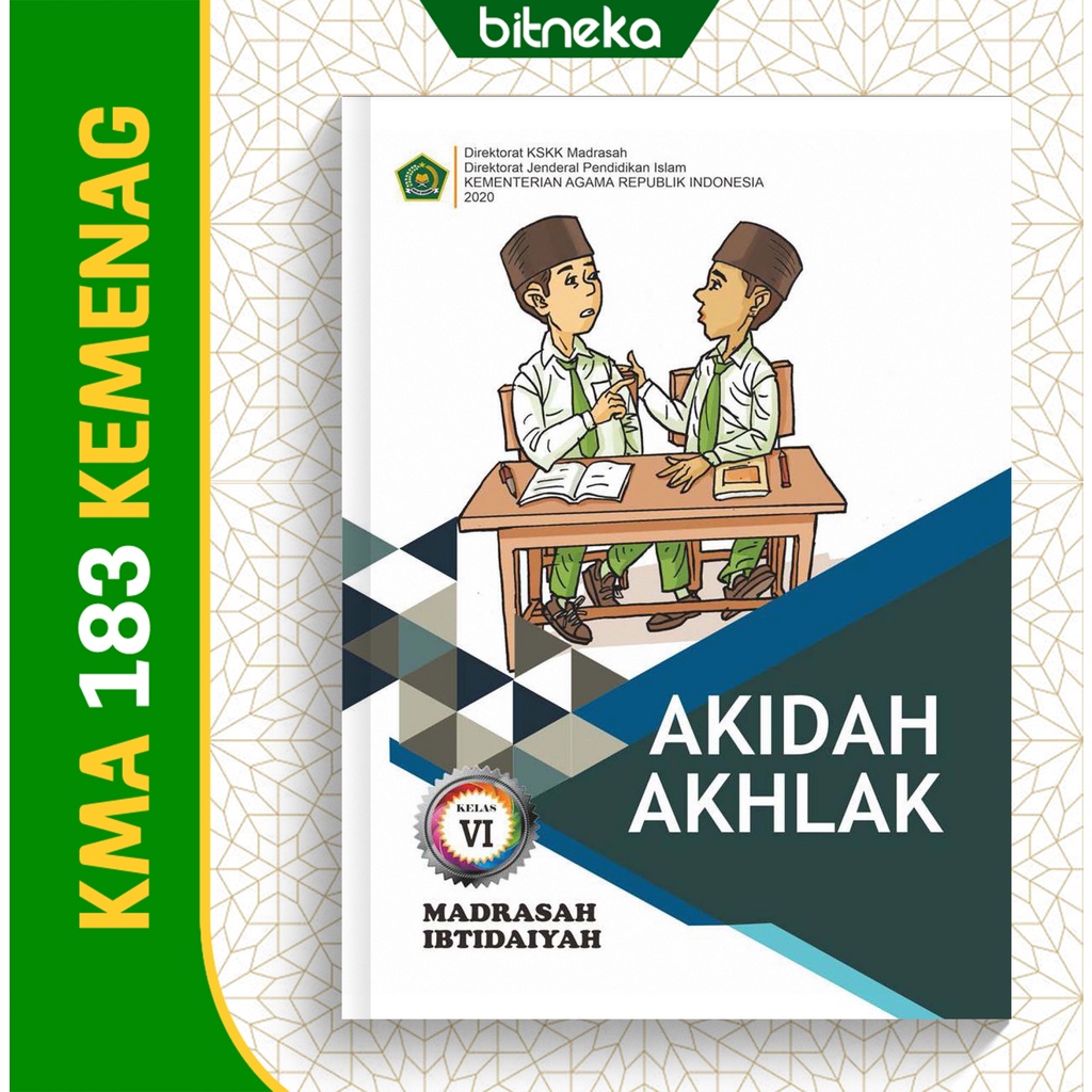 Jual Buku Siswa Akidah Akhlak Kelas 6 MI KEMENAG KMA 183 | Shopee Indonesia