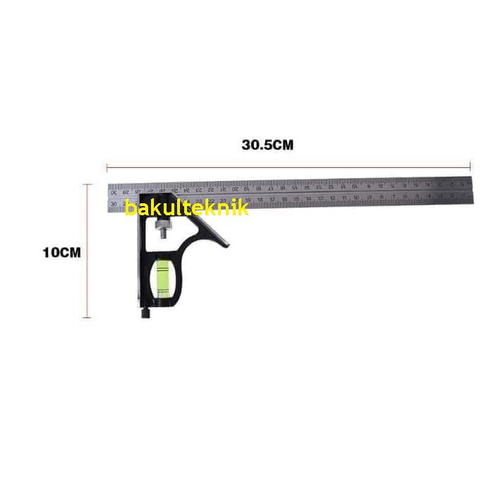 

penggaris siku tukang serbaguna combination square waterpass